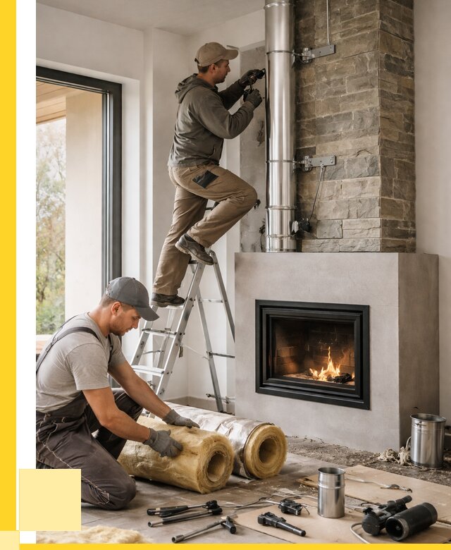 Монтаж дымоходов для каминов в Бийске от 15581 р. ЭриданБск