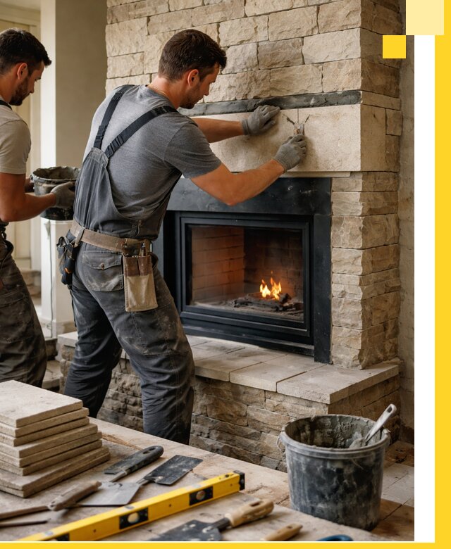 Проектирование и установка открытых каминов в Бийске