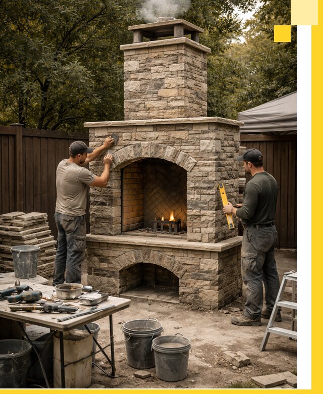 Проектирование и установка уличных каминов в Бийске