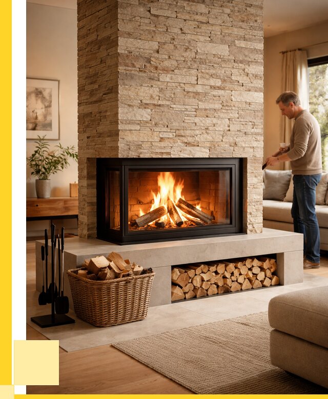 Дровяной камин под ключ в Бийске от 207740 р. | ЭриданБск