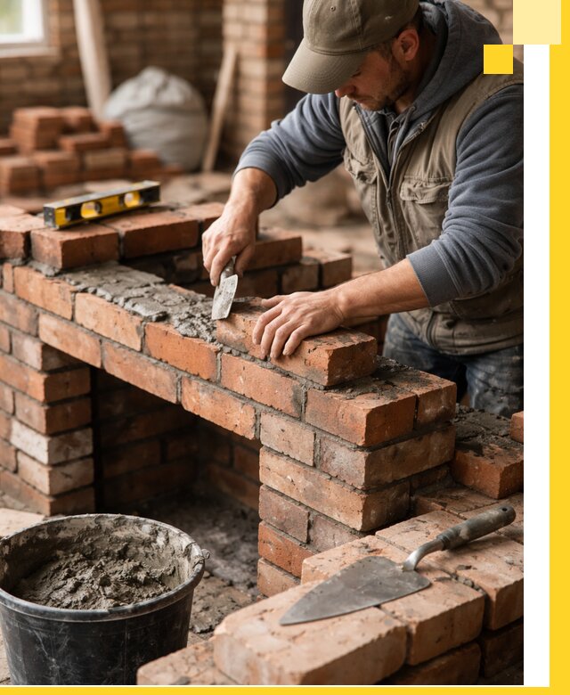 Кладка каминов под ключ в Бийске профессиональная отделка и монтаж