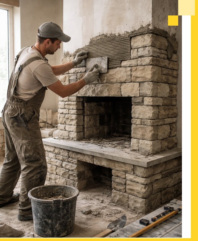 Строительство каминов под ключ в Бийске от проектирования до монтажа