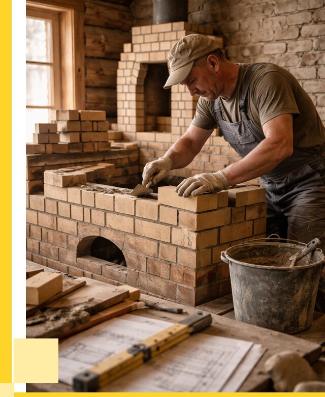 Кладка печей из кирпича в Бийске цены от 31161 р. - ЭриданБск