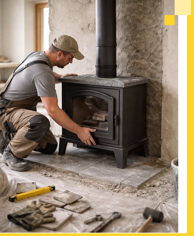 Профессиональный монтаж печей и каминов в Бийске под ключ