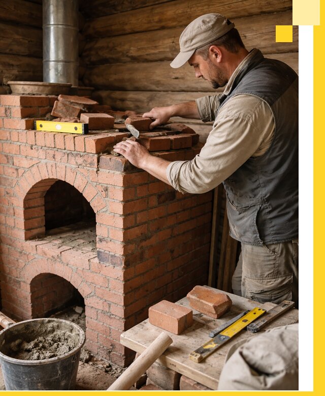 Изготовление и установка русских печей в Бийске под ключ