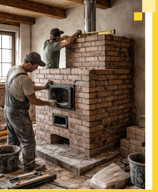 Печи для загородного дома под ключ в Бийске — монтаж и сервис