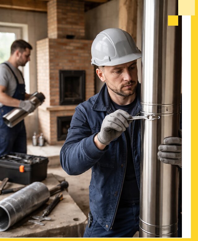 Профессиональный монтаж дымоходов для печей в Бийске