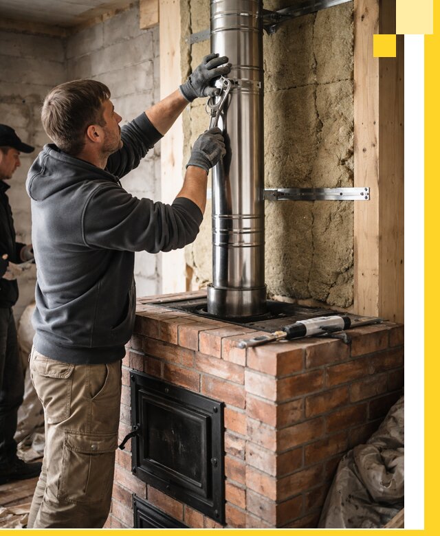Изготовление и монтаж печей и дымоходов под ключ в Бийске