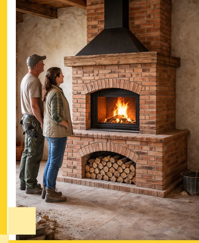 Печи камины из кирпича в Бийске от 124644 р. | ЭриданБск