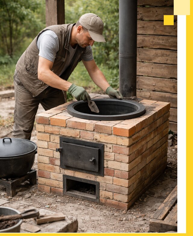 Изготовление и установка печей для казана в Бийске под ключ