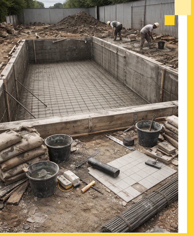 Строительство бассейнов под ключ в Бийске, дизайн и монтаж