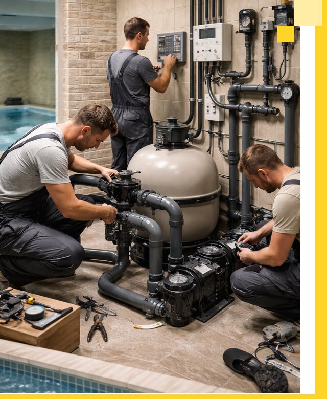 Комплексное оборудование для бассейнов под ключ в Бийске