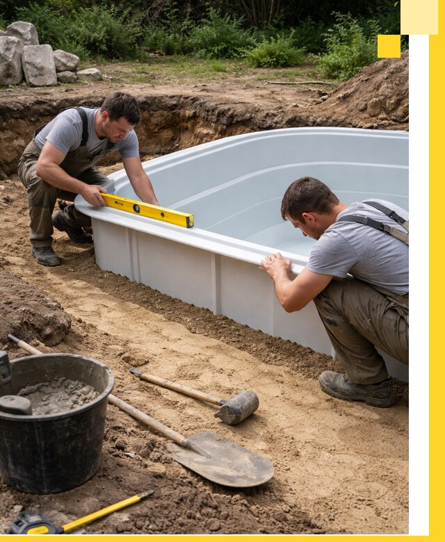 Производство и установка пластиковых бассейнов в Бийске под ключ