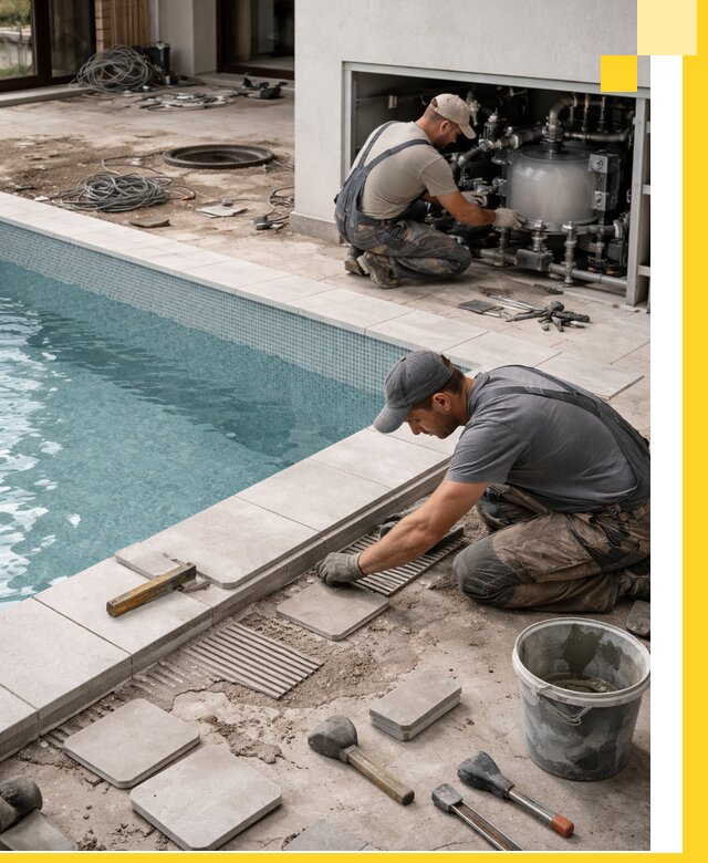 Строительство и монтаж бассейнов в коттедже в Бийске