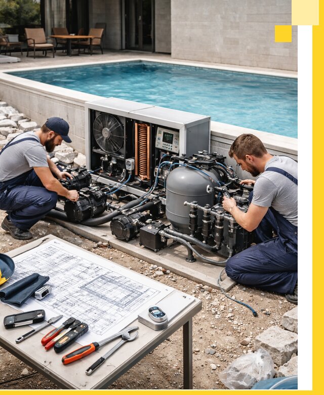 Проектирование и монтаж бассейнов с подогревом в Бийске