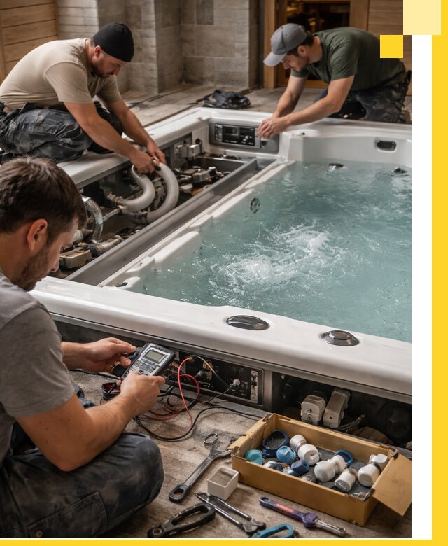 Гидромассажные бассейны под ключ в Бийске, дизайн и монтаж