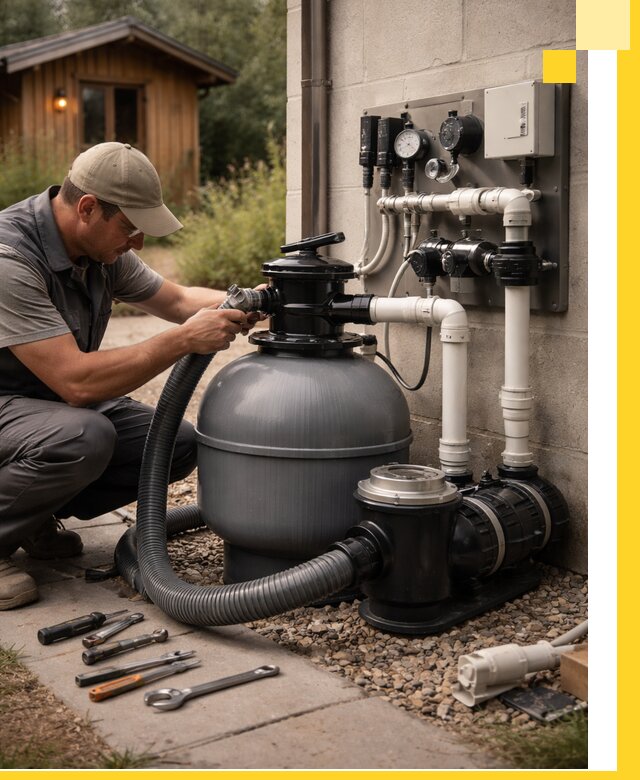 Продажа и монтаж фильтров и насосов для бассейнов в Бийске