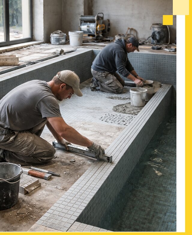 Строительство бассейна в частном доме в Бийске под ключ