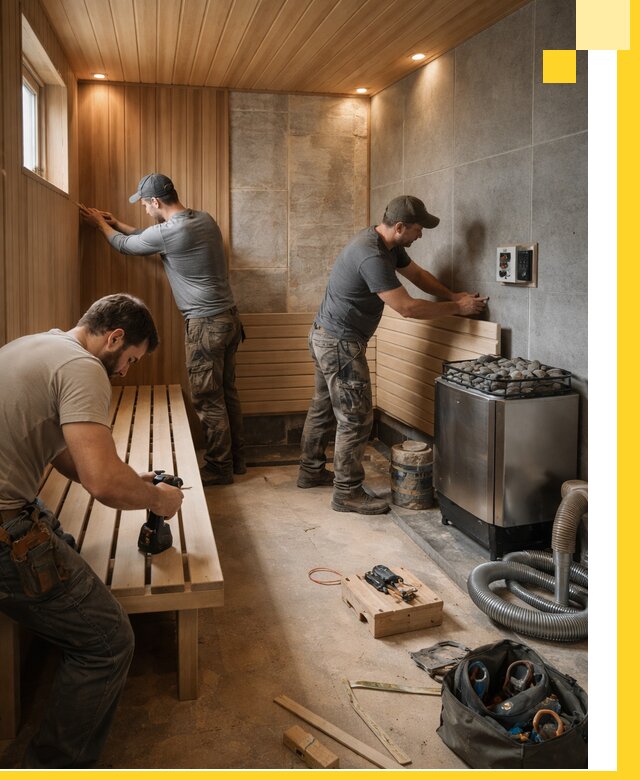Сауны под ключ в Бийске, проектирование, строительство, отделка