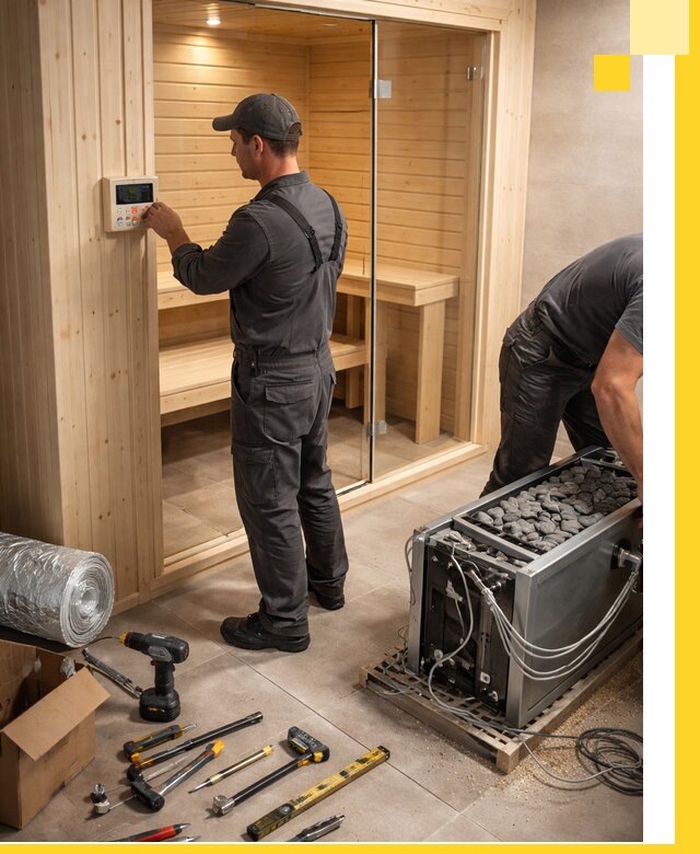 Поставка, установка и монтаж электрических саун в Бийске