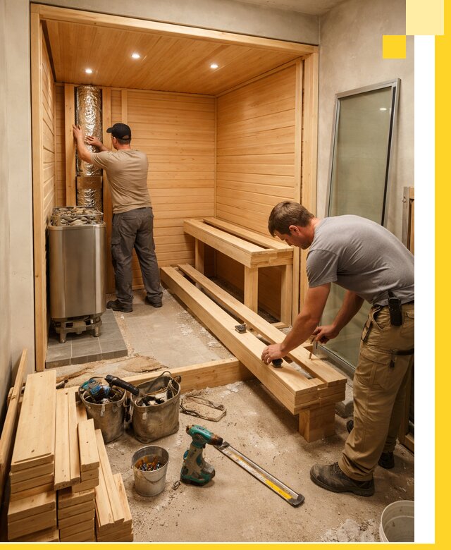 Проектирование и установка домашних саун под ключ в Бийске