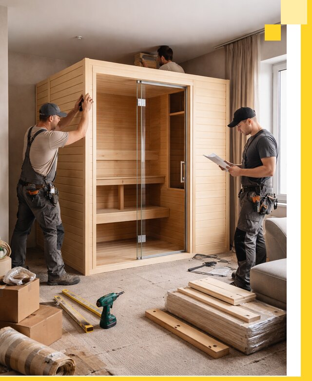 Установка и благоустройство саун в квартире в Бийске