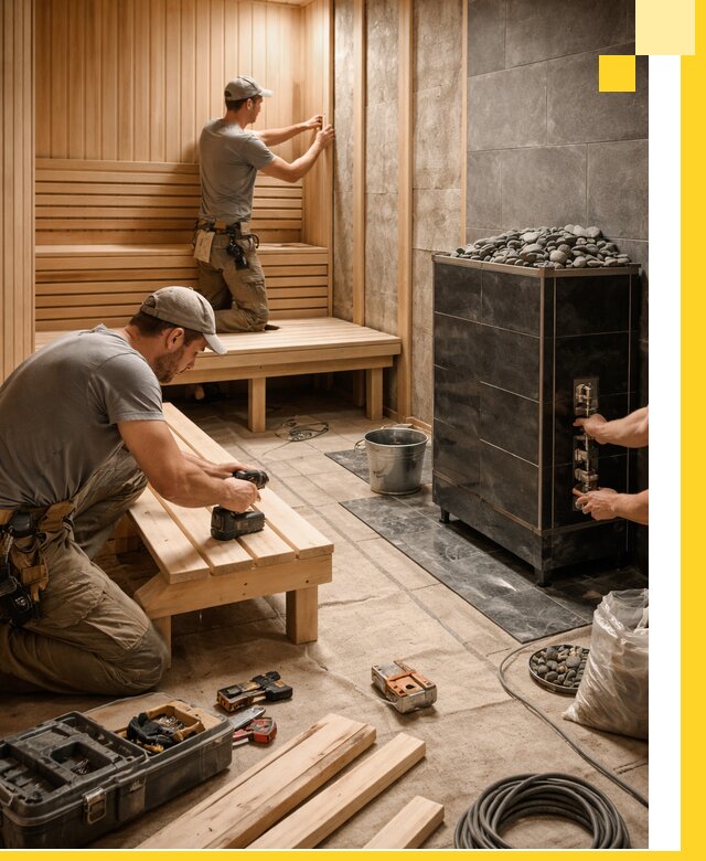 Дизайн и строительство интерьерных саун под ключ в Бийске