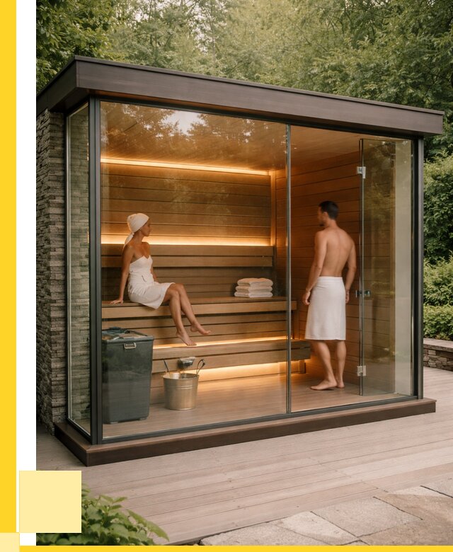 Сауна стеклянная и двери для сауны в Бийске от 259675 р. | ЭриданБск