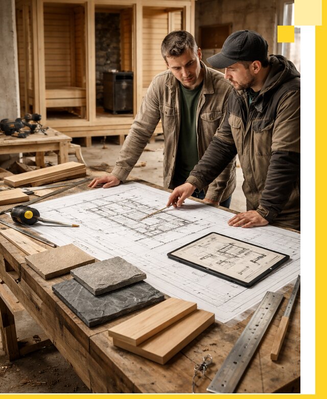 Проекты бань под ключ и планы строительства в Бийске