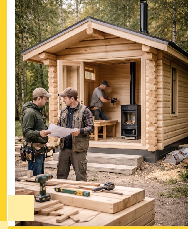 Монтаж бань под ключ в Бийске — от 207740 р. | ЭриданБск