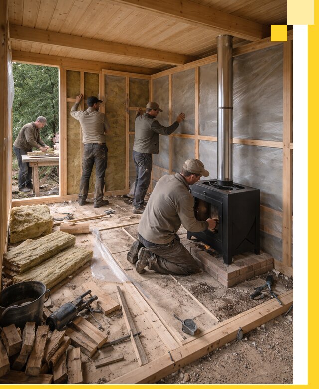 Профессиональный монтаж бань под ключ в Бийске для дома