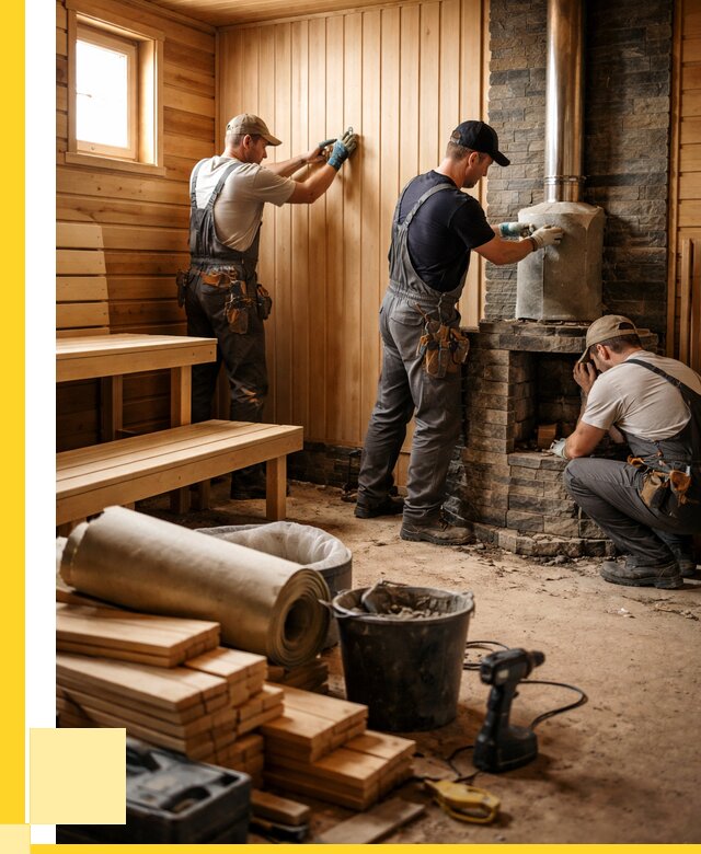 Ремонт бань под ключ в Бийске от 46742 р. | ЭриданБск