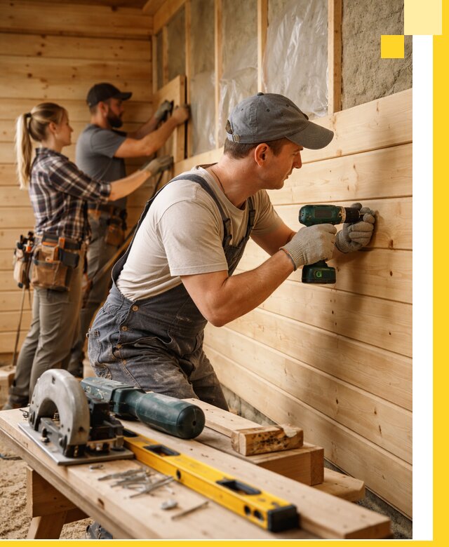 Обшивка бань под ключ в Бийске: отделка стен и потолков