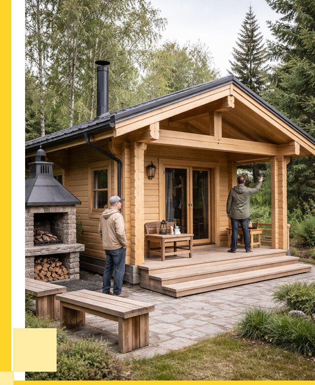 Деревянные бани под ключ в Бийске от 467415 р. | ЭриданБск