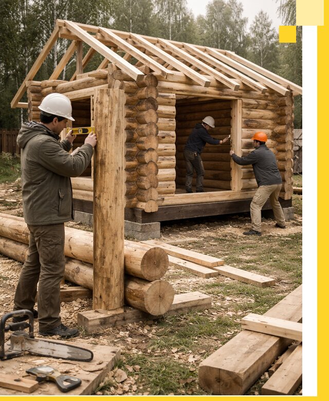 Строительство бань для дачи под ключ в Бийске с доставкой и монтажом