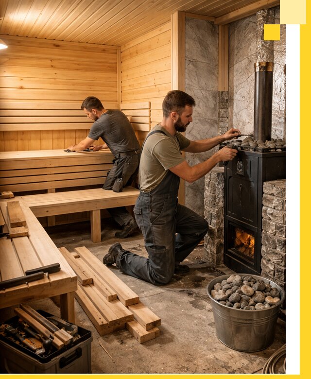 Дизайн и строительство интерьеров бань под ключ в Бийске