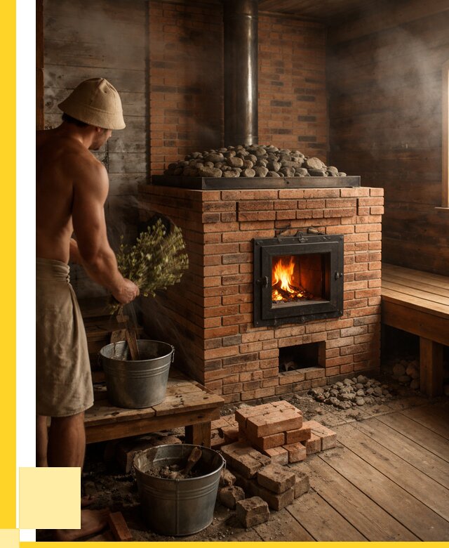 Кирпичные банные печи в Бийске от 93483 р. | ЭриданБск