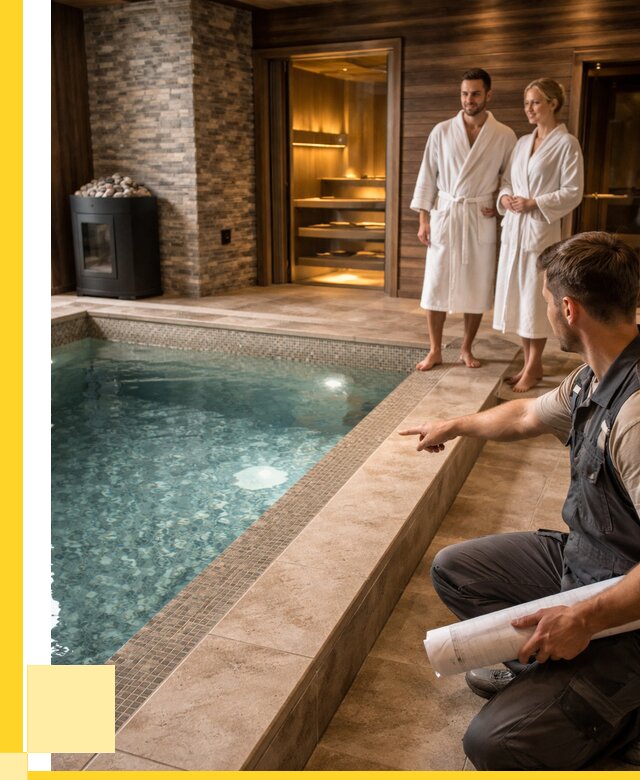 Проект бани с бассейном под ключ в Бийске от 67516 р. | ЭриданБск