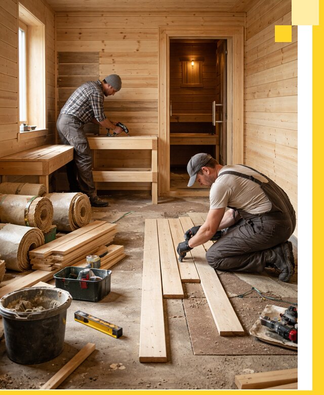 Индивидуальный проект бани с комнатой отдыха под ключ в Бийске