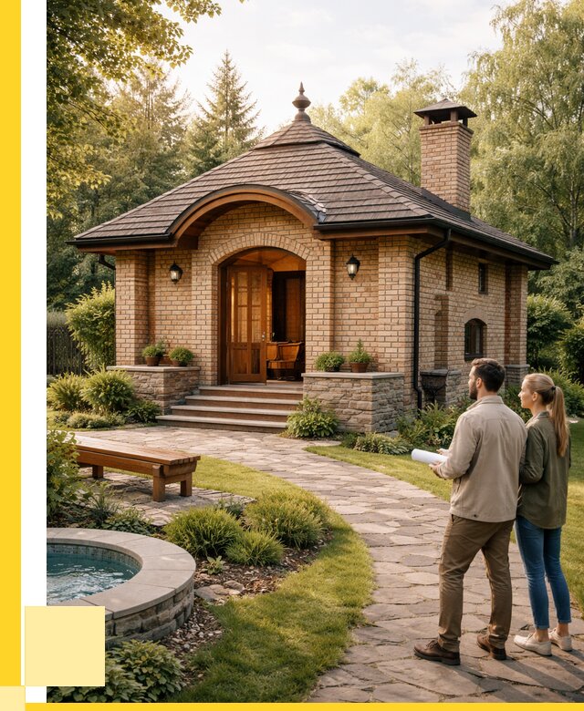 Проект кирпичной бани в Бийске от 31161 р. | ЭриданБск