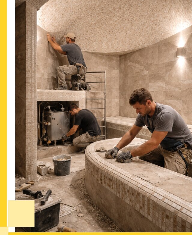 Монтаж хамамов под ключ в Бийске от 259675 р. ЭриданБск