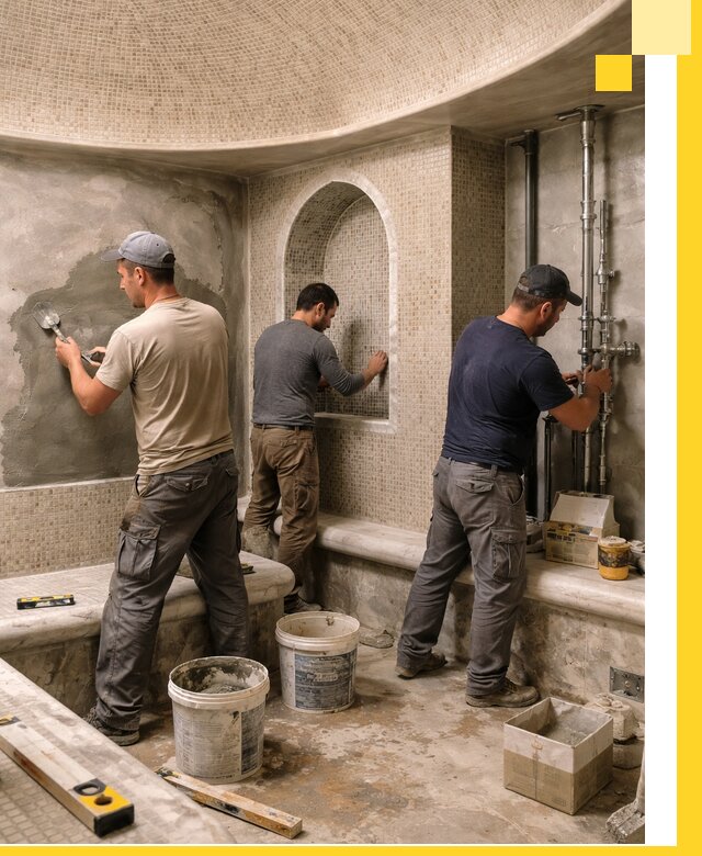 Профессиональный монтаж хамамов под ключ в Бийске с гарантией