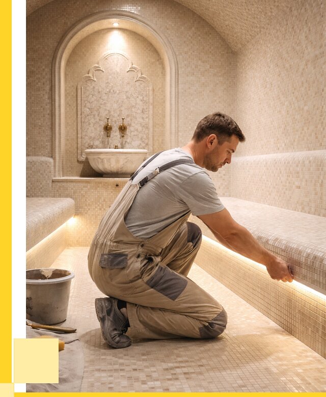 Отделка хамамов под ключ в Бийске от 5713 р. | ЭриданБск