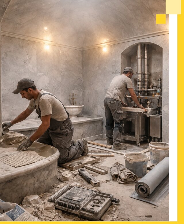 Строительство турецких бань хаммам под ключ в Бийске