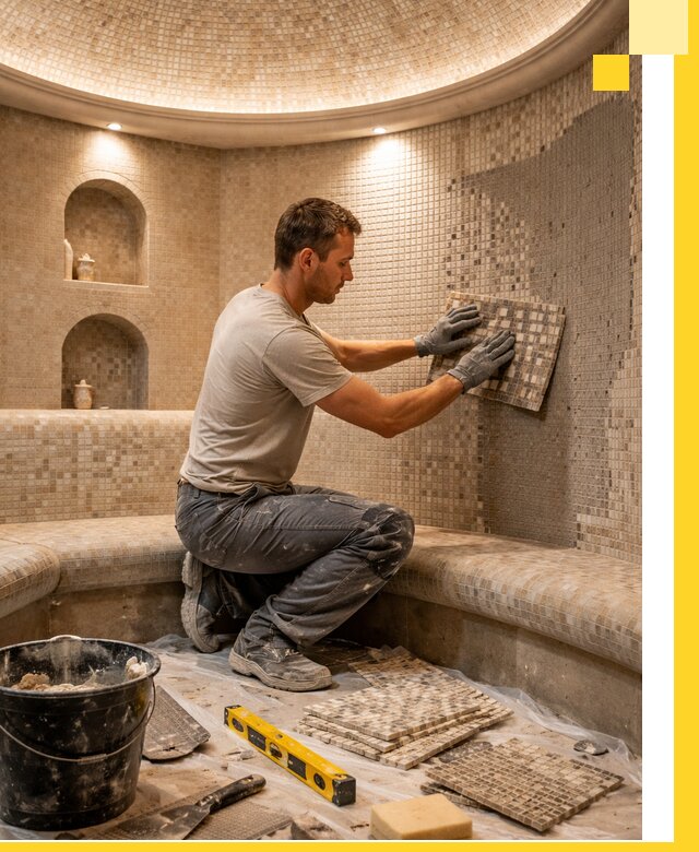 Устройство и монтаж домашнего хамама под ключ в Бийске