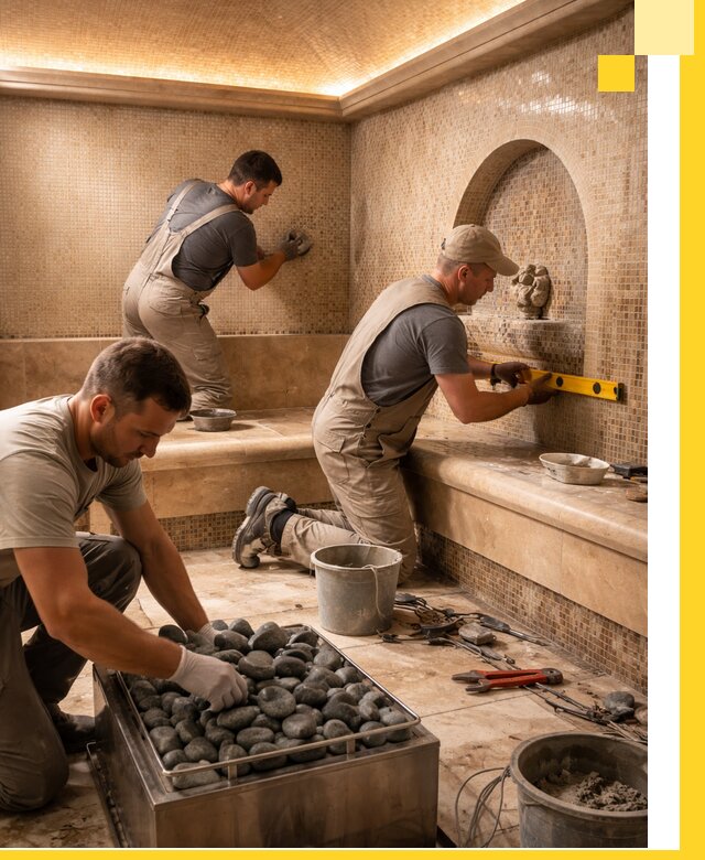 Проектирование и строительство хамама и сауны в Бийске