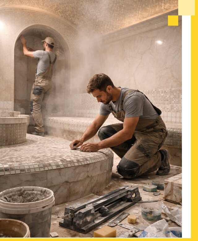 Профессиональный дизайн хамама и SPA под ключ в Бийске