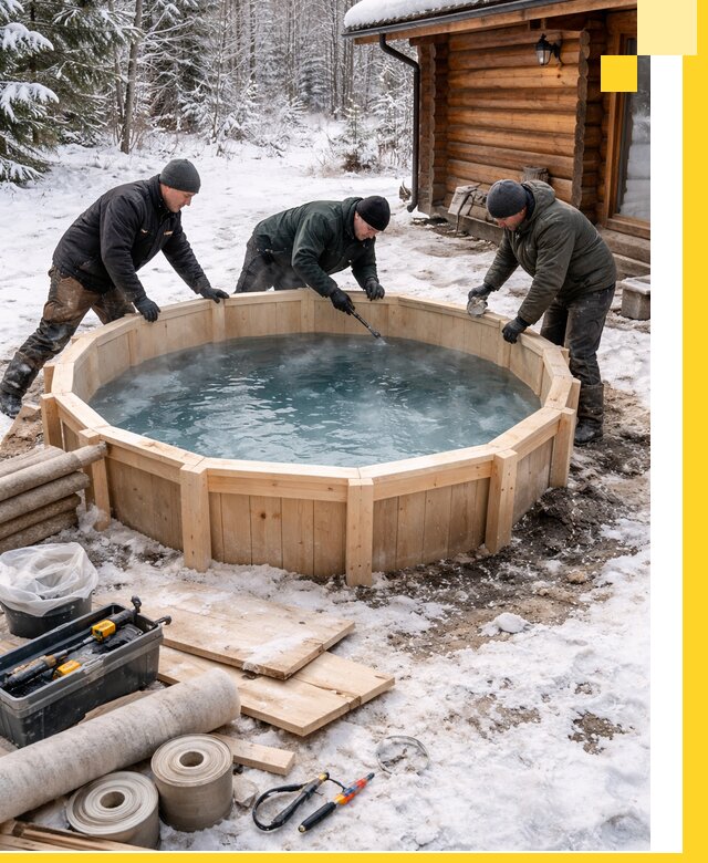 Изготовление и установка ледяных купелей под ключ в Бийске