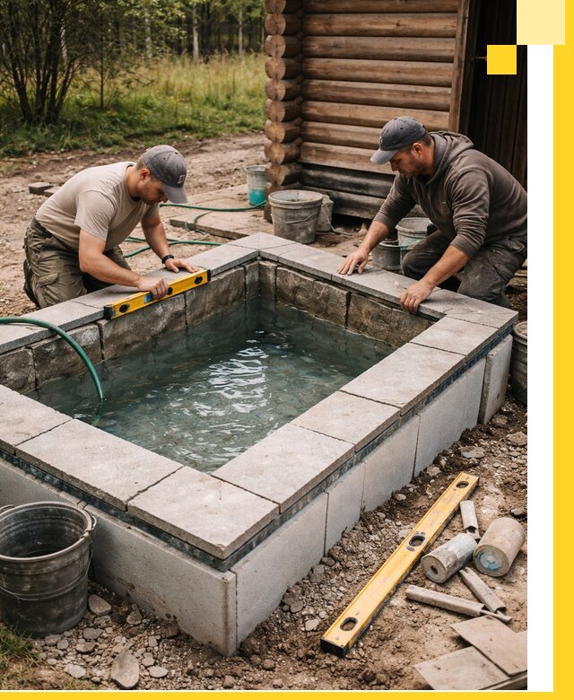 Изготовление и установка холодных купелей под ключ в Бийске